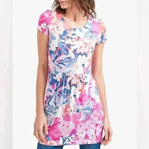 Joules Madison Short Sleeve Floral Jersey Tunic Size 12